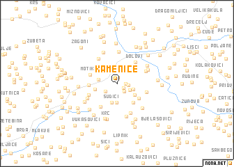 map of Kamenice