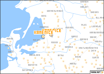 map of Kamenicë