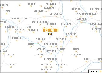 map of Kamenik