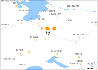 map of Kamenik