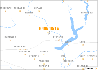 map of Kameniste