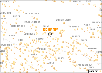 map of Kameniš