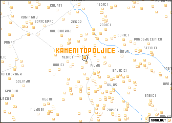 map of Kamenito Poljice