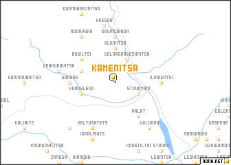 map of Kamenitsa