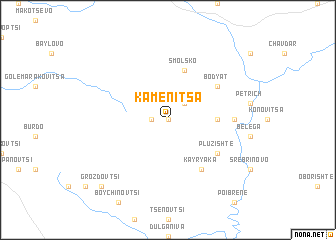 map of Kamenitsa