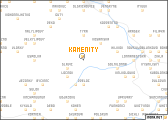 map of Kamenitý