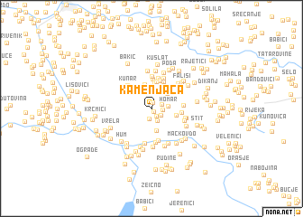 map of Kamenjača