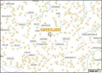 map of Kamenjani