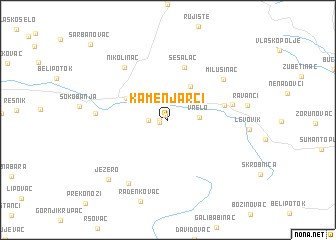 map of Kamenjarci