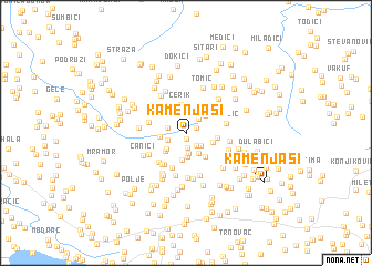 map of Kamenjaši