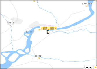 map of Kamenka