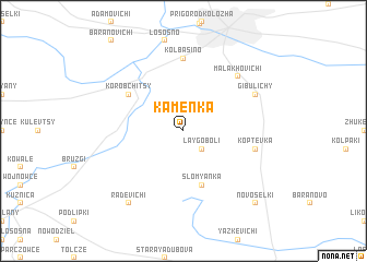 map of Kamenka