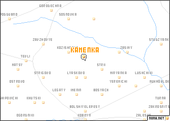 map of Kamenka