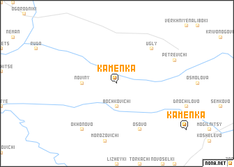 map of Kamenka