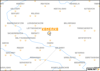 map of Kamenka