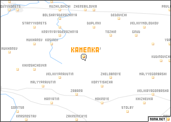 map of Kamenka