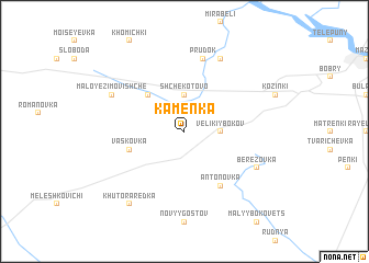 map of Kamenka