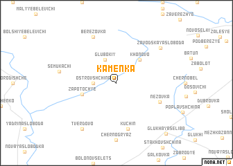 map of Kamenka