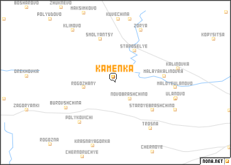 map of Kamenka