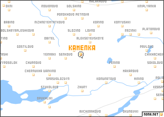 map of Kamenka