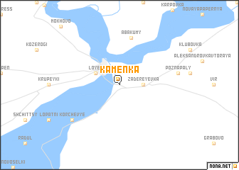 map of Kamenka