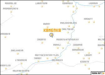 map of Kamenka