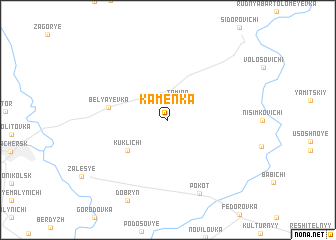 map of Kamenka