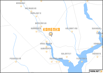 map of Kamenka