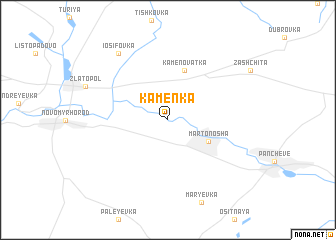 map of Kamenka