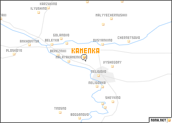 map of Kamenka