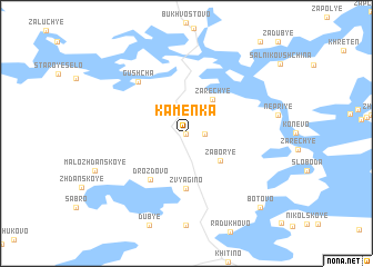 map of Kamenka