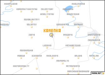 map of Kamenka