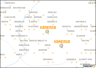 map of Kamenka