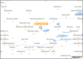 map of Kamenka