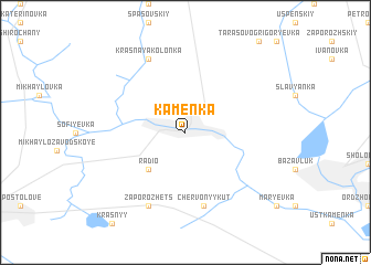 map of Kamenka