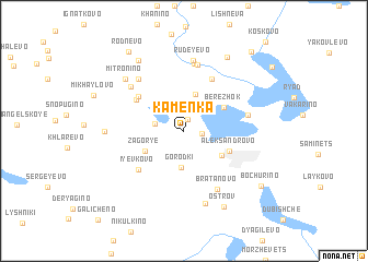 map of Kamenka