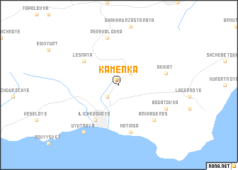 map of Kamenka