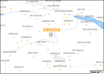 map of Kamenka