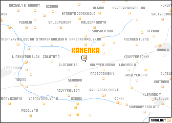 map of Kamenka