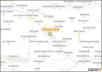 map of Kamenka