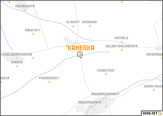 map of Kamenka