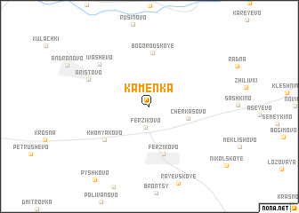 map of Kamenka