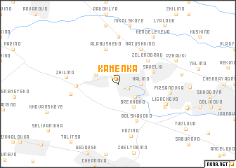 map of Kamenka