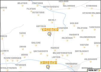 map of Kamenka