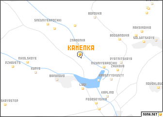 map of Kamenka