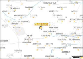 map of Kamenka