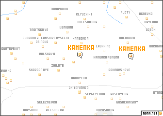 map of Kamenka