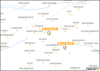 map of Kamenka