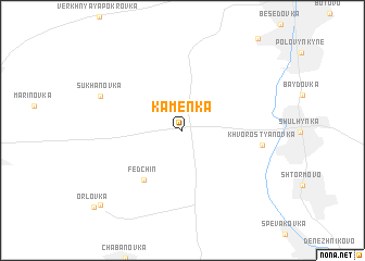 map of Kamenka