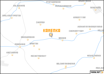 map of Kamenka